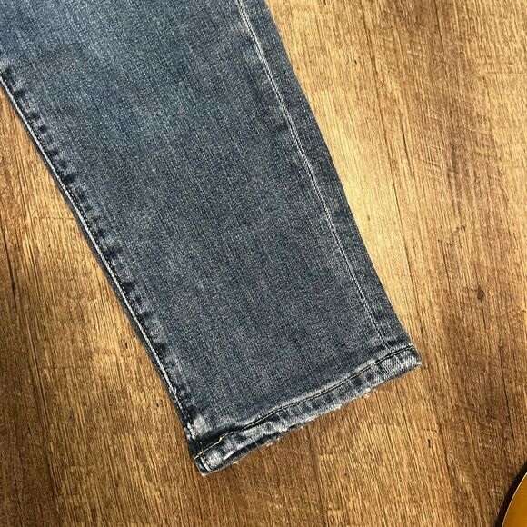 Loft Super Soft Girlfriend Mid Rise Regular Fit Womans Jeans Sz 27/4 Indigo Wash - Picture 8 of 12